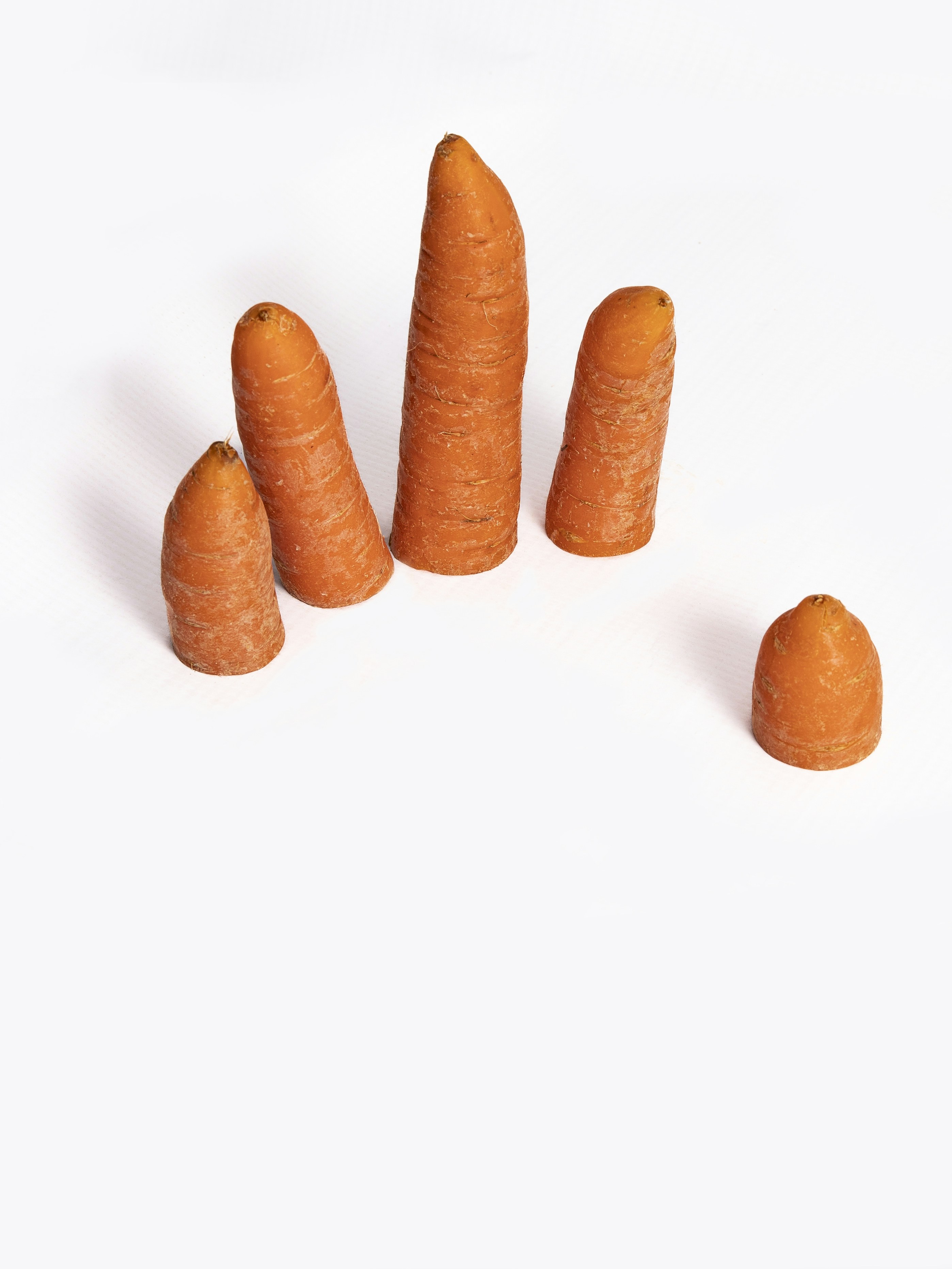 a group of carrots sitting on top of each other