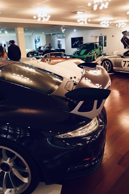 A vibrant showroom displaying a variety of certified used cars.