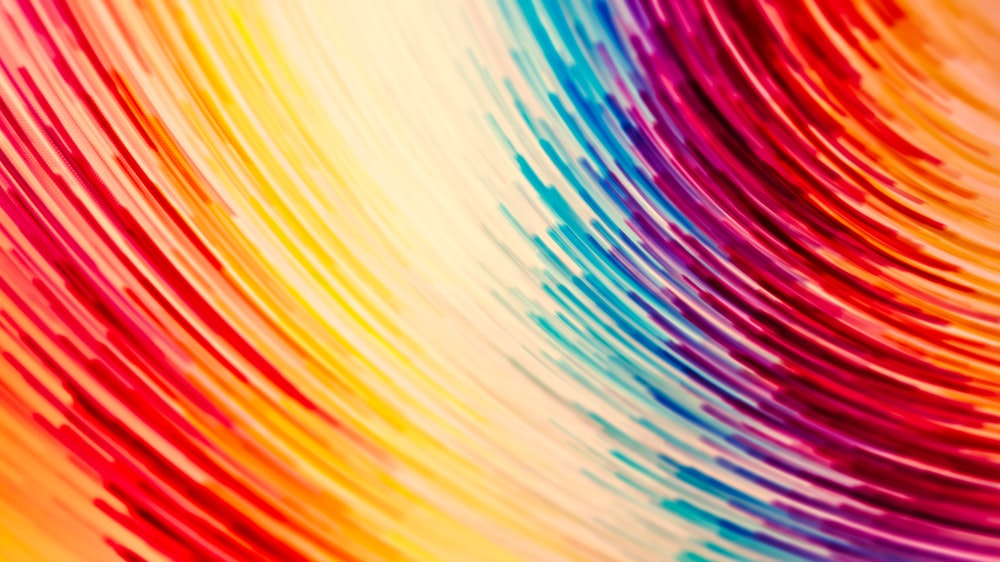 a close up view of a colorful background
