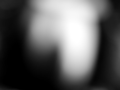 Large abstract canvas with soft gradients of blue and white.