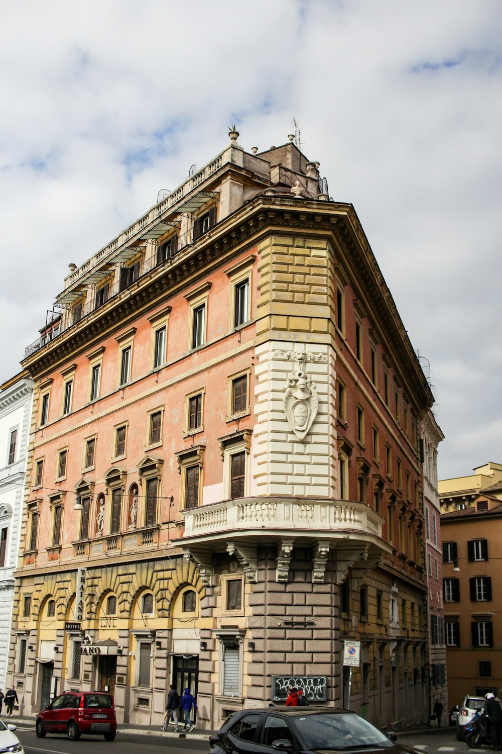 a tall building with a clock on the top of it