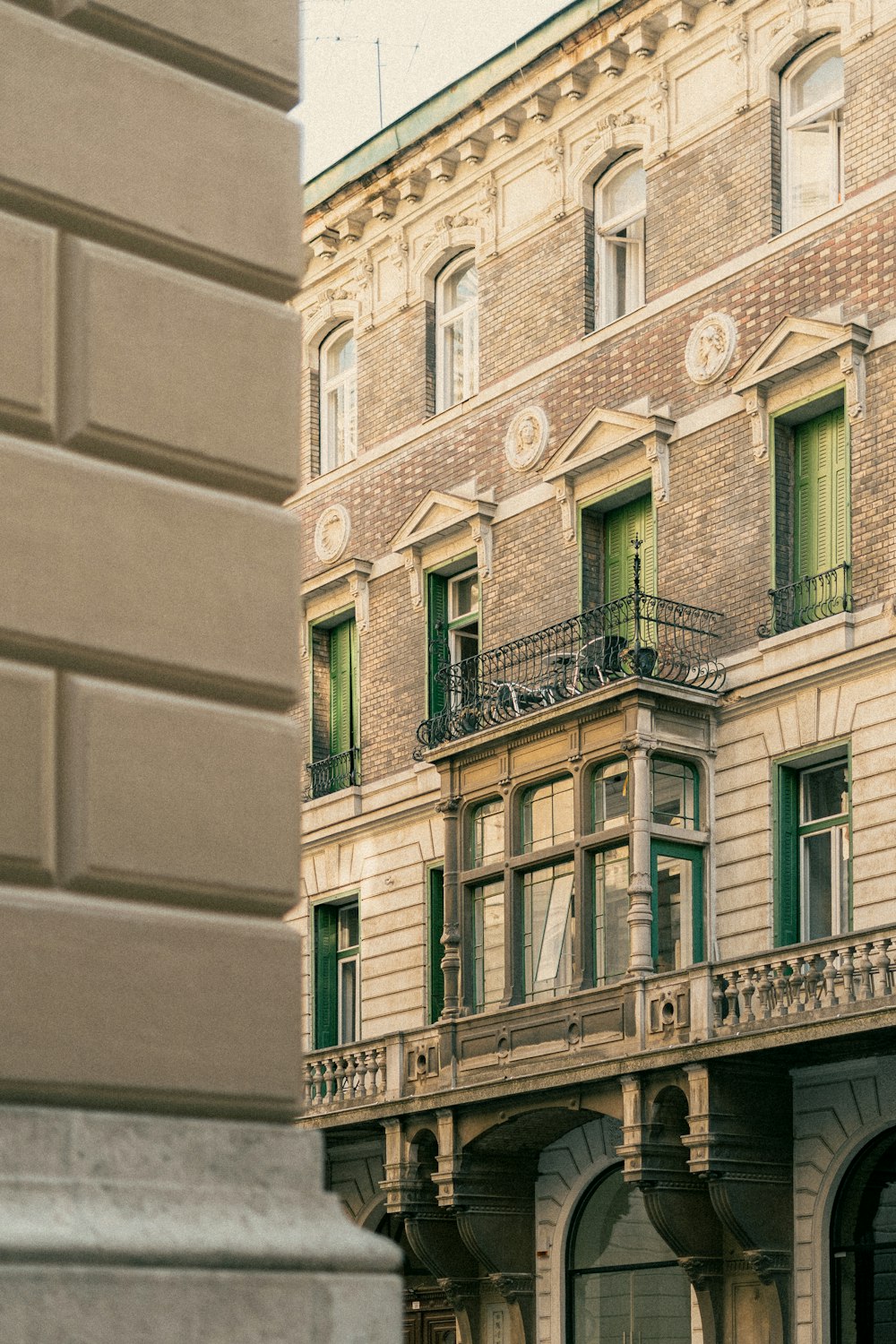 a building with a clock on the front of it