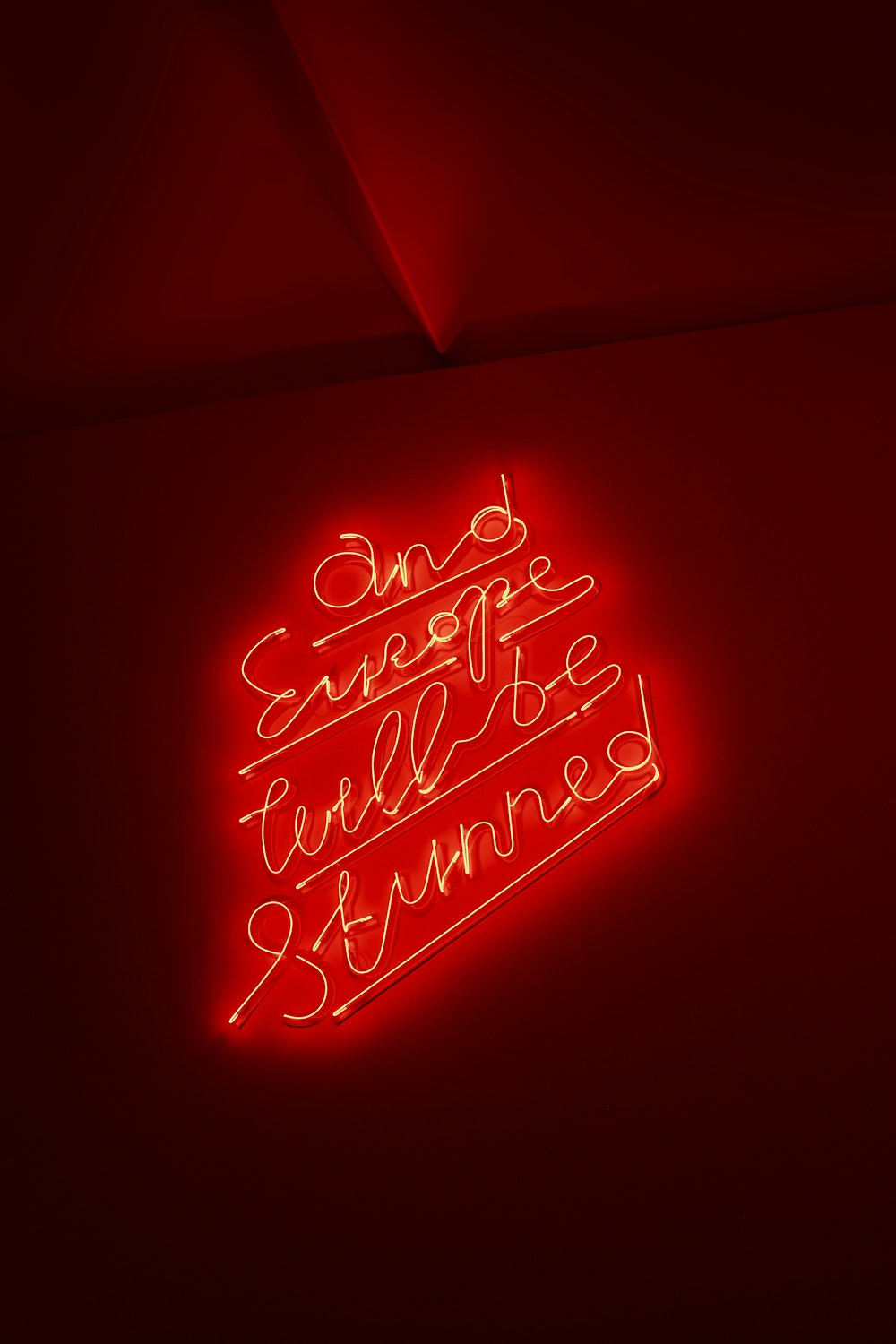 a neon sign that says no single thrill be stymied