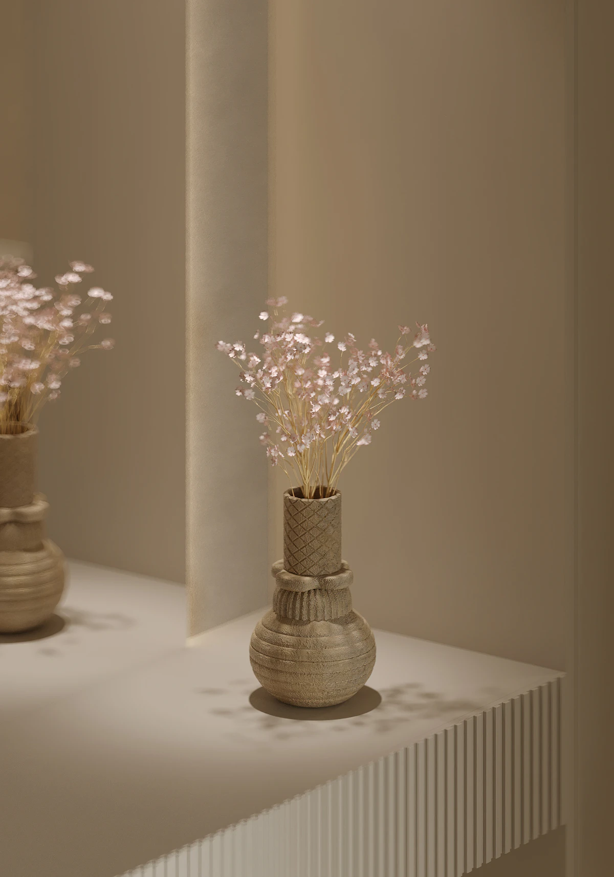 japandi ceramic vases and decorative styling details