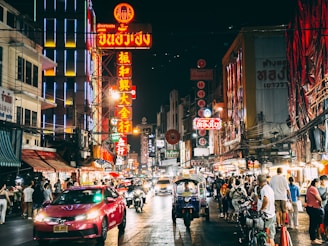 A vibrant in-game scene from Nepal Elite Roleplay showing players interacting in a bustling city street.