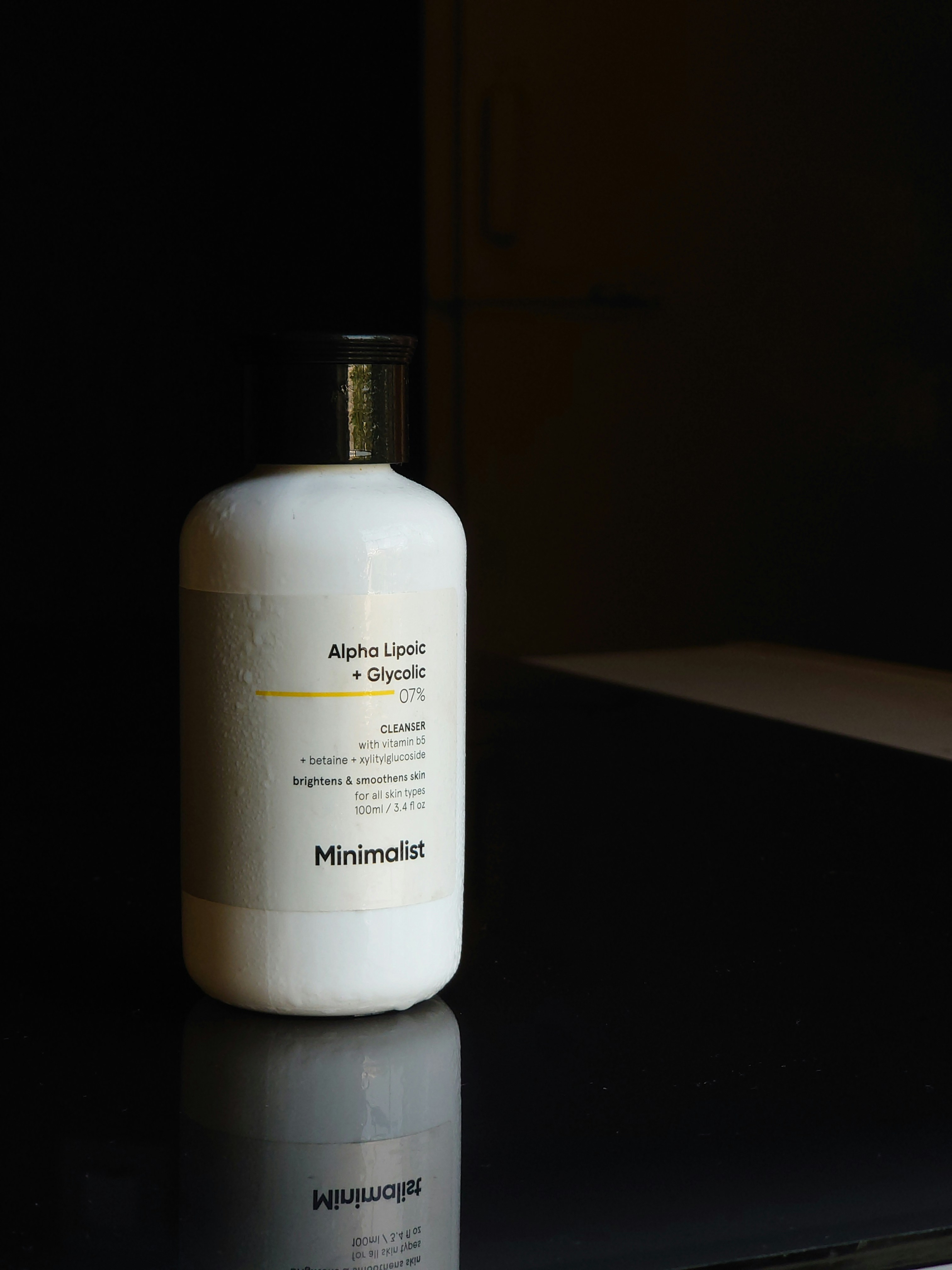Glycolic Acid Face Cleanser 75g tube with clinical minimal label on white background