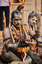 Sadhus performing religion rituals