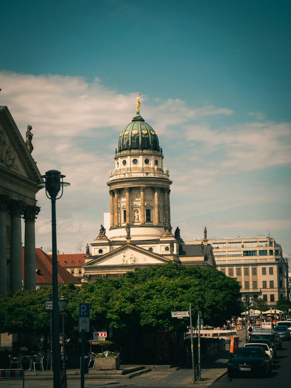 a large building with a dome on top of it