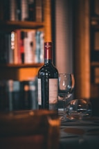 A welcoming contact page with a wine bottle and glass.