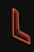 a red neon sign on the side of a building