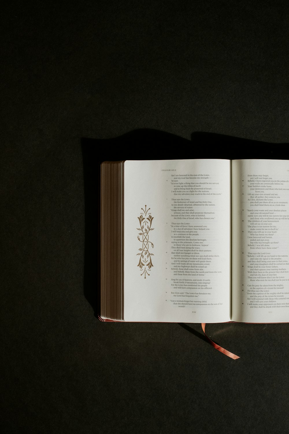 an open book sitting on top of a table