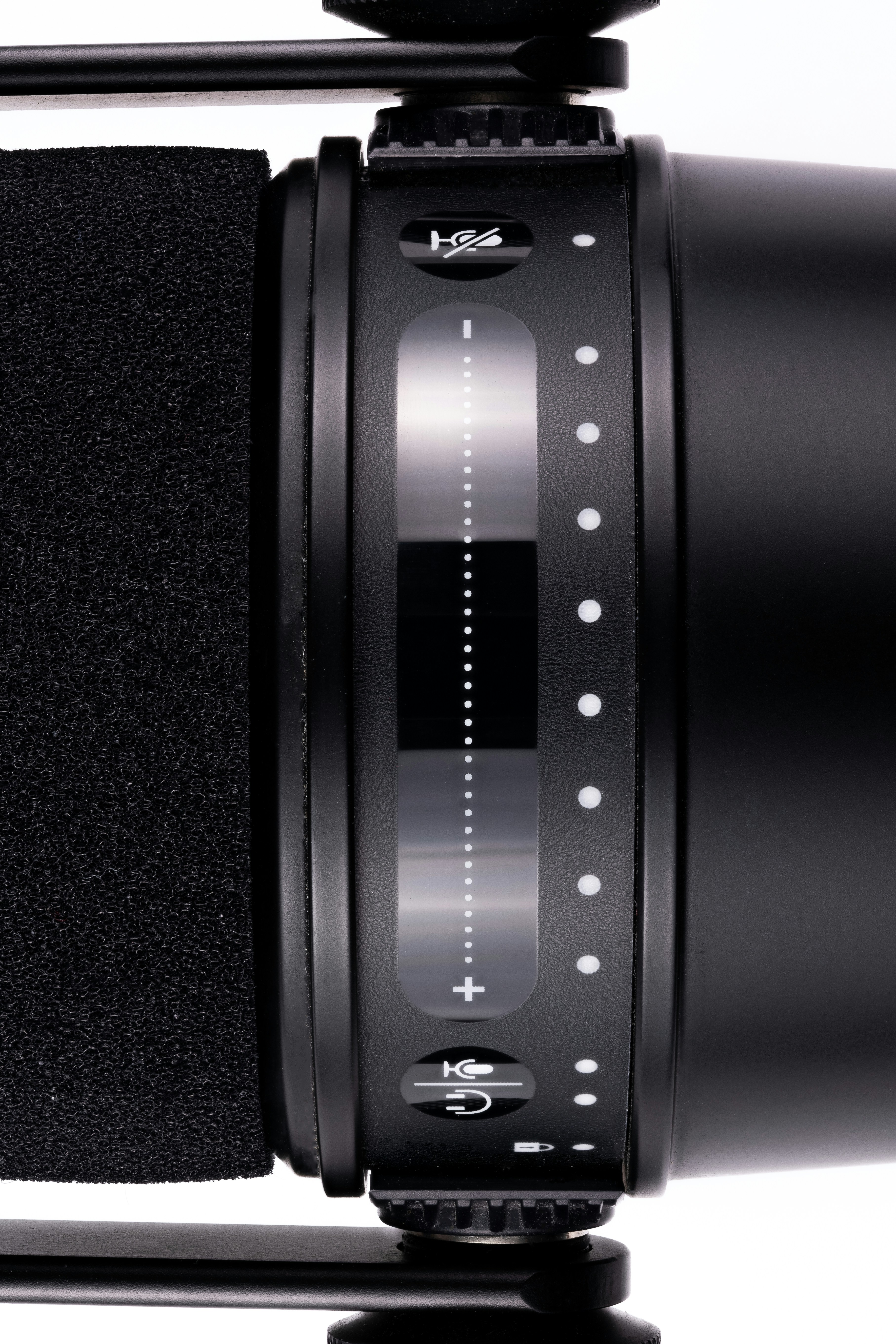 Una vista ravvicinata dell'obiettivo di una fotocamera