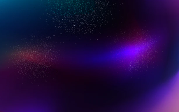 A vibrant background blending soft blues and purples with subtle abstract shapes.