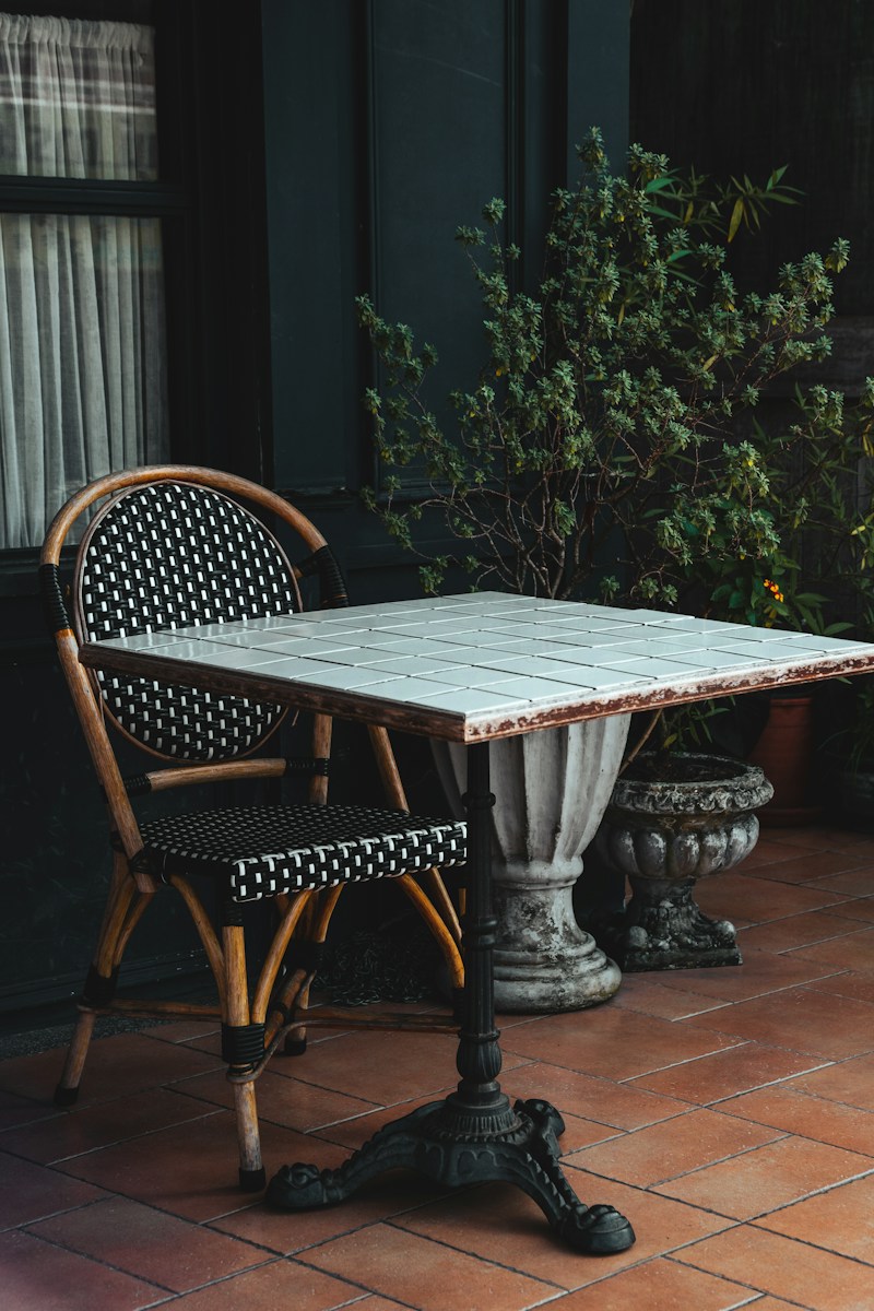 The terrace