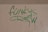 Graffiti text reading 'Funkys Crew' is painted in green on a beige wall, with some drips visible at the bottom of the letters.