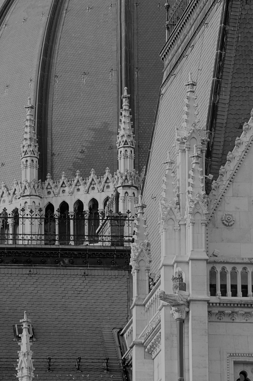 a black and white photo of a clock tower