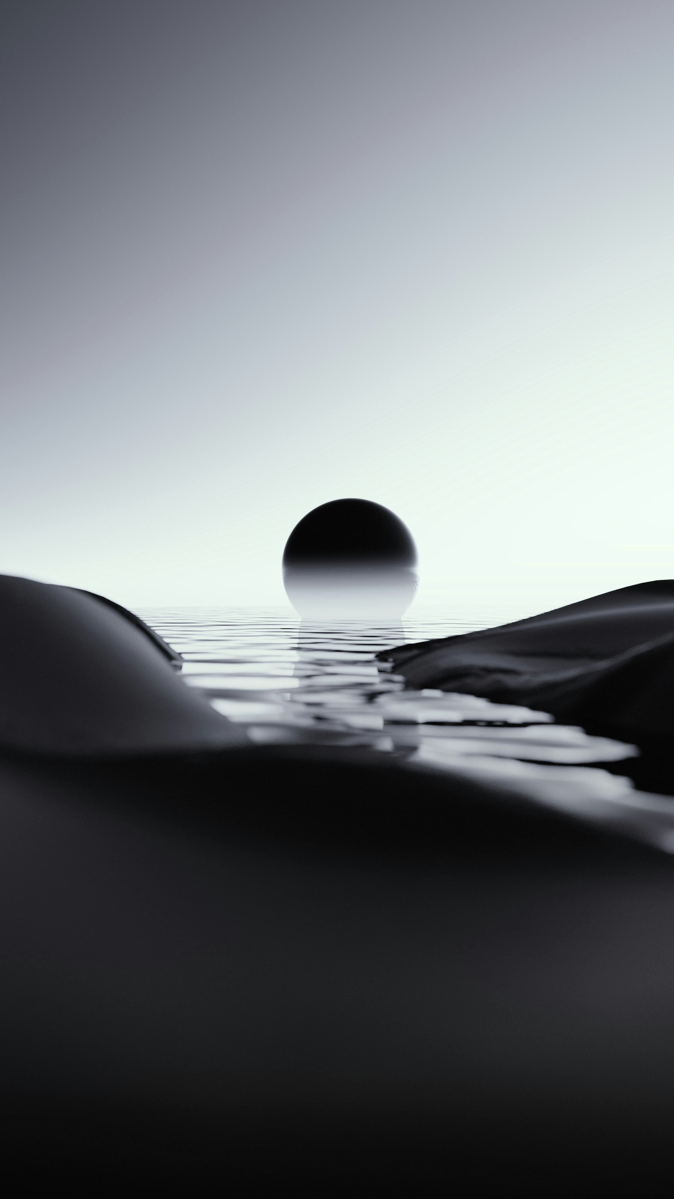 une photo en noir et blanc d’un plan d’eau