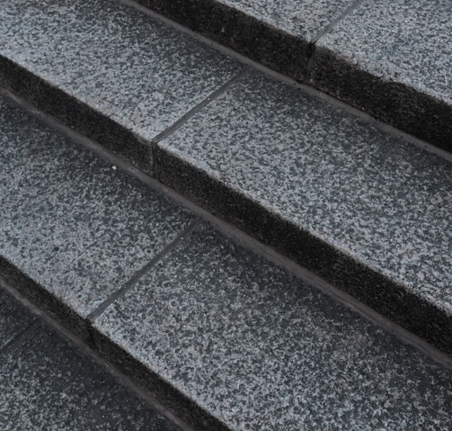 a close up of a set of stairs