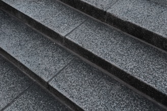 High-pressure water cleaning restoring outdoor stone steps