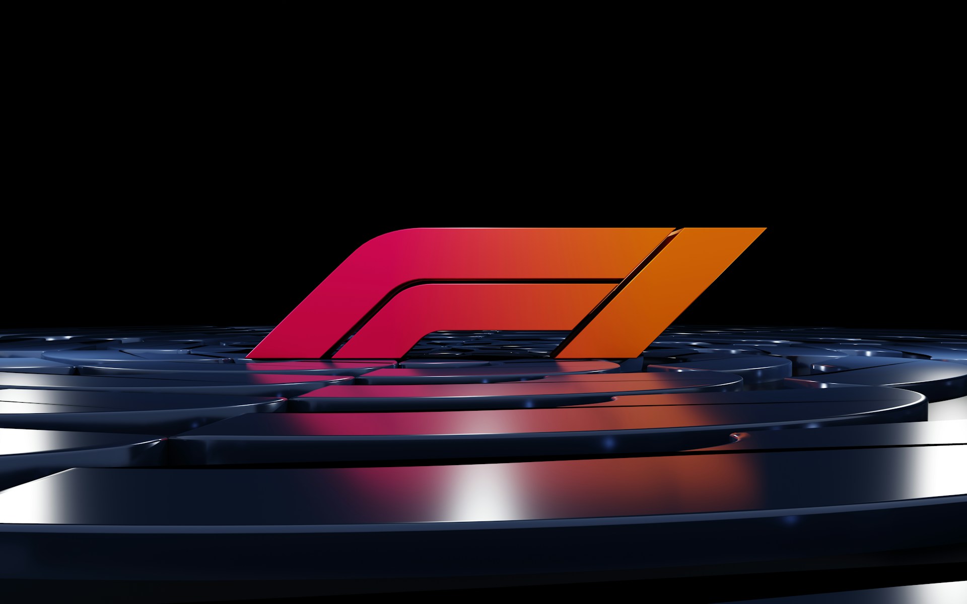 a close up of a disc with a logo on it