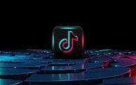 Bold TikTok icon with a sleek, contemporary style