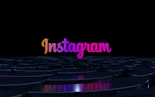 the word instagramn is lit up in the dark