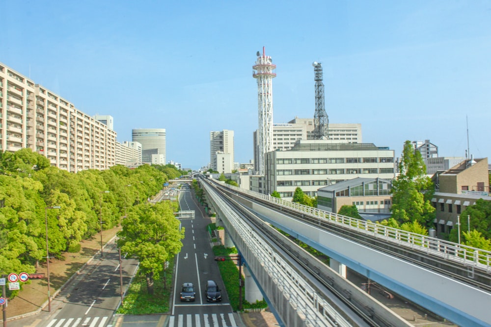 a view of a city from a high viewpoint