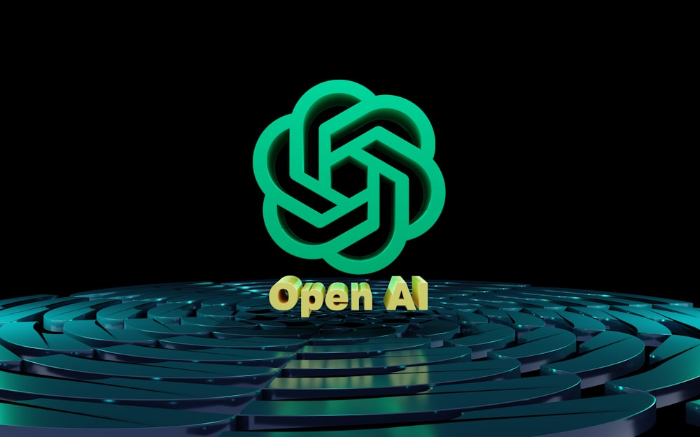 Un laberinto circular con las palabras Open AI en él