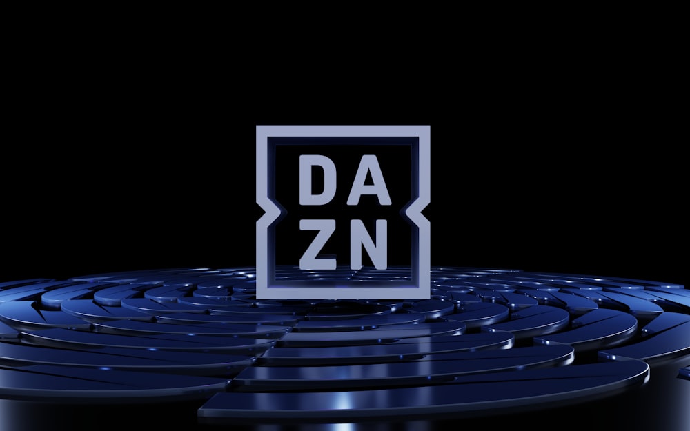 a 3d rendering of a maze with the word da zn in the center