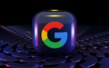 a colorful google logo on a black background