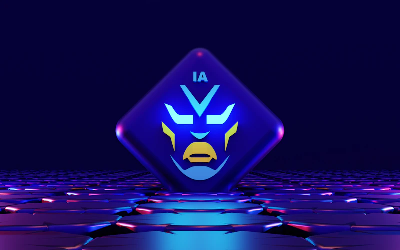 Stylized artificial intelligence graphic