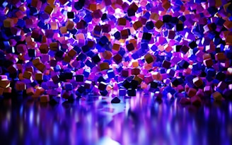 A vibrant scene of colorful puzzle pieces floating and fitting together in mid-air.