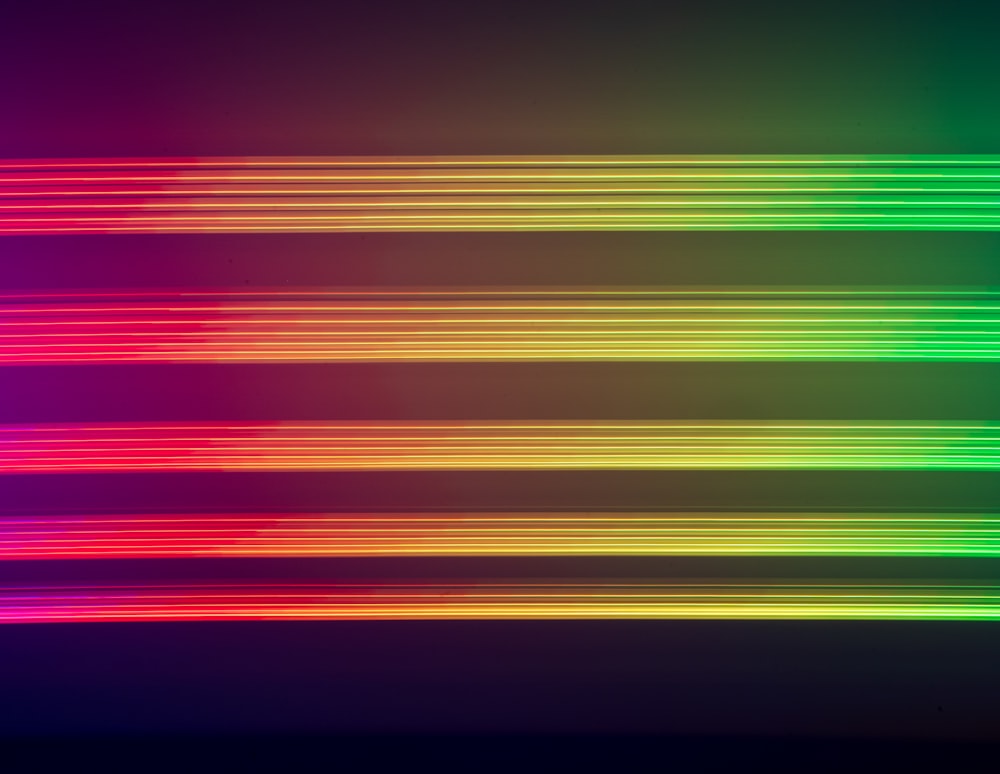 a multicolored image of lines in the dark