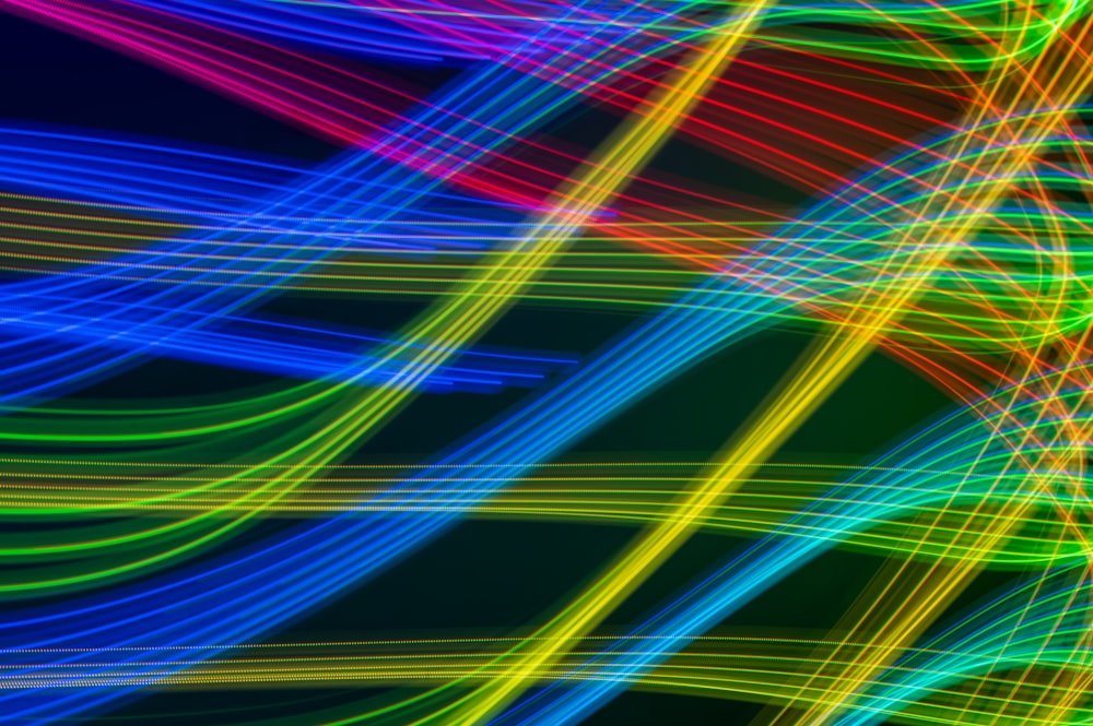 a colorful background with lines of different colors