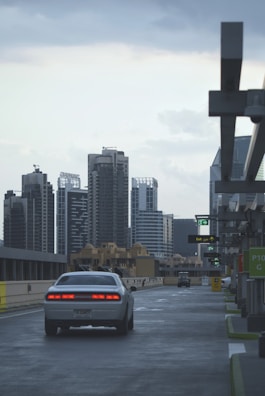 Roof motors being tested on a vehicle rooftop with city skyline in the background.