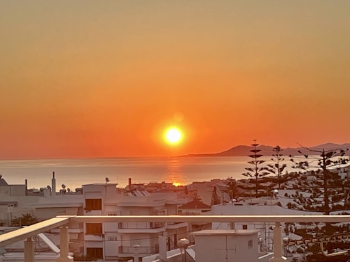 A peaceful sunset over a Yucatán coastal town.