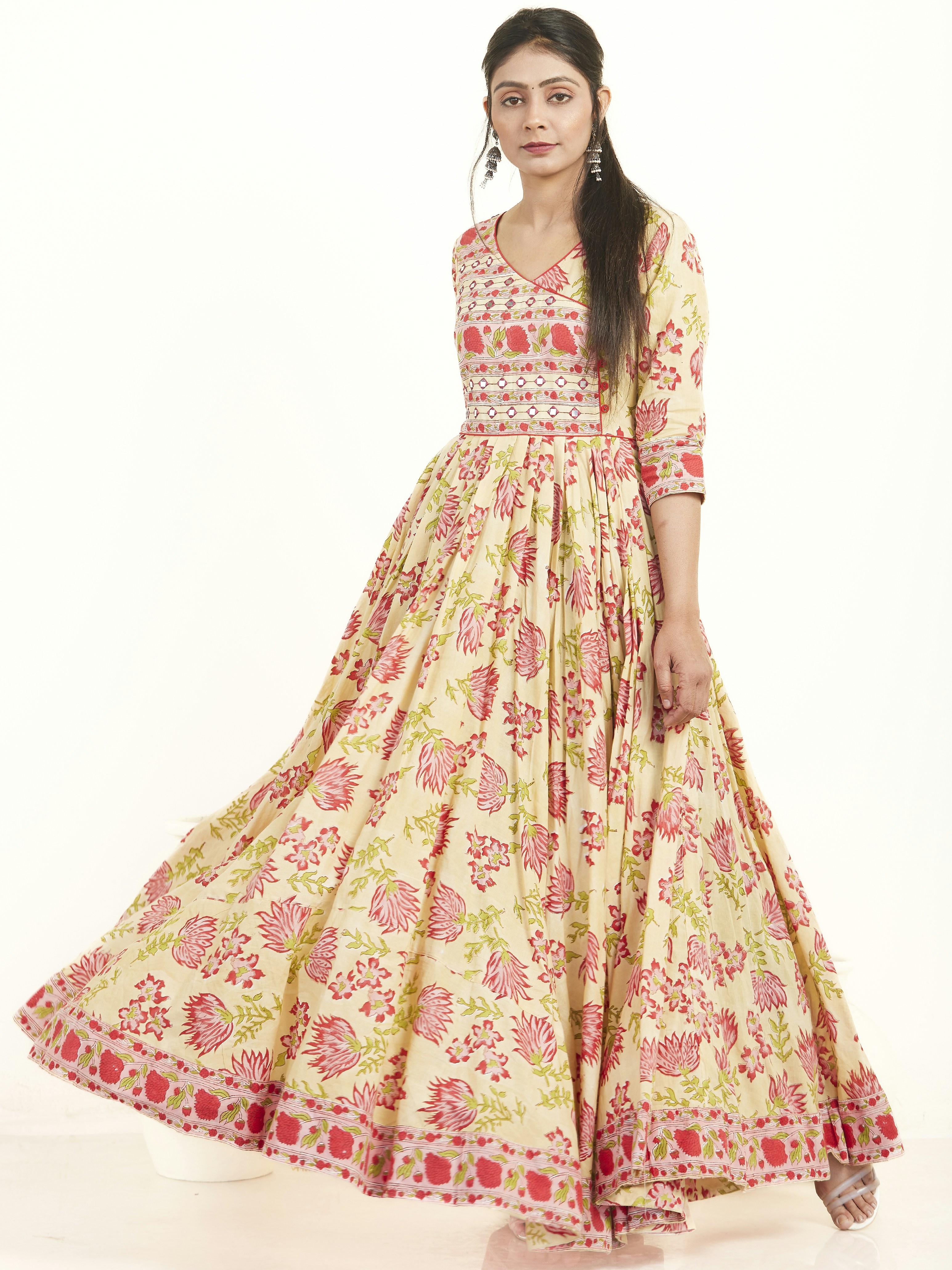 Elegant Floral Maxi Dress