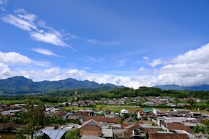 A scenic view of a rural village that inspires educational growth and hope.