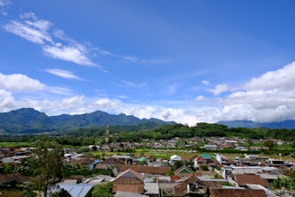 A scenic view of a rural village that inspires educational growth and hope.