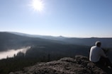 A serene landscape with a person contemplating investment decisions.