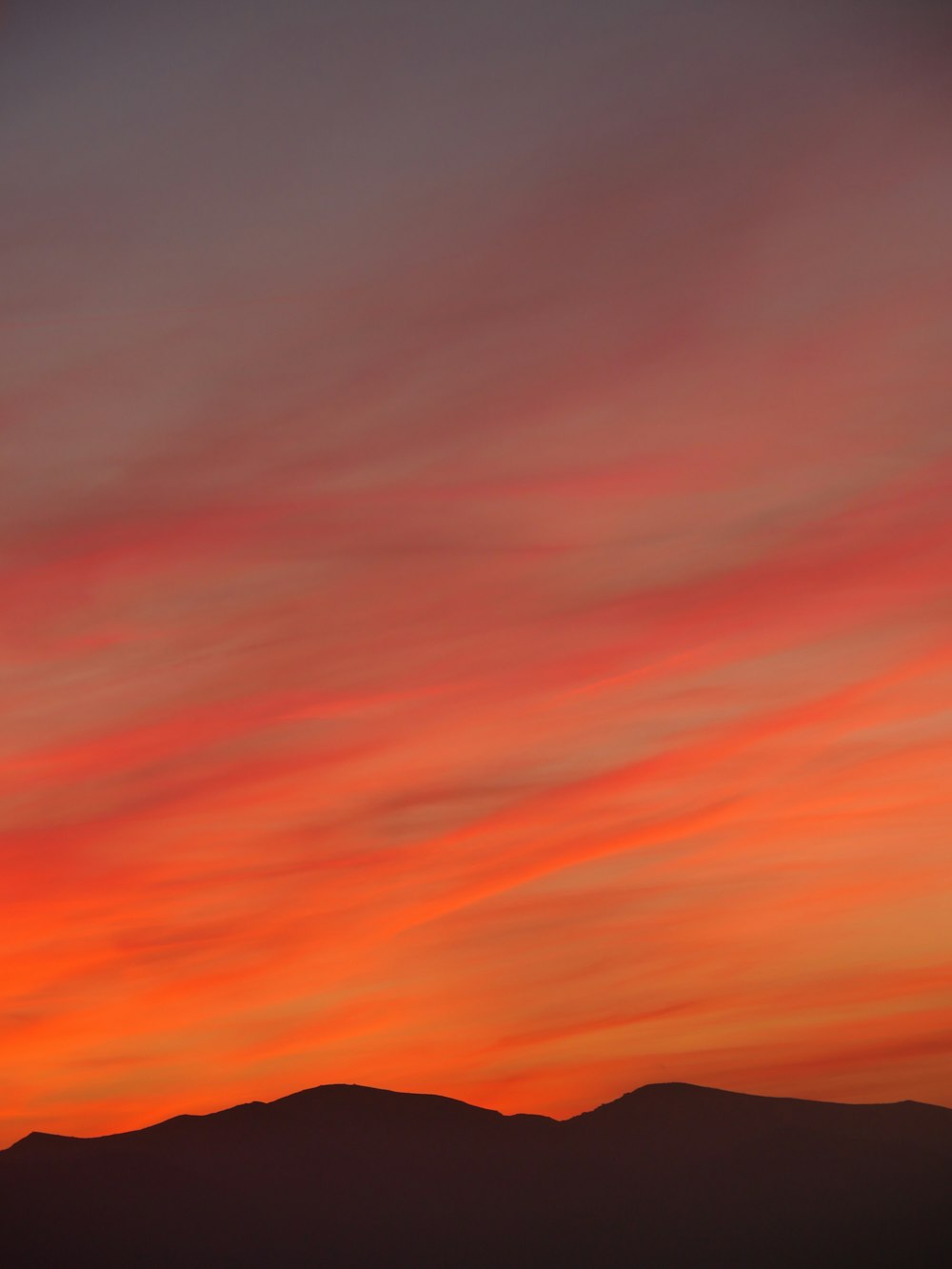 a plane flying in the sky with a sunset in the background