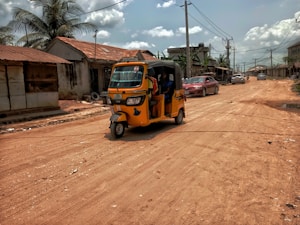 Classic Yellow Rickshaw