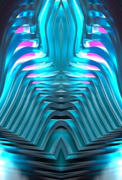 Abstract blue and pink digital network design symbolizing growth.
