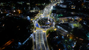 View of the Deido roundabout in Douala, vibrant and dynamic city backdrop