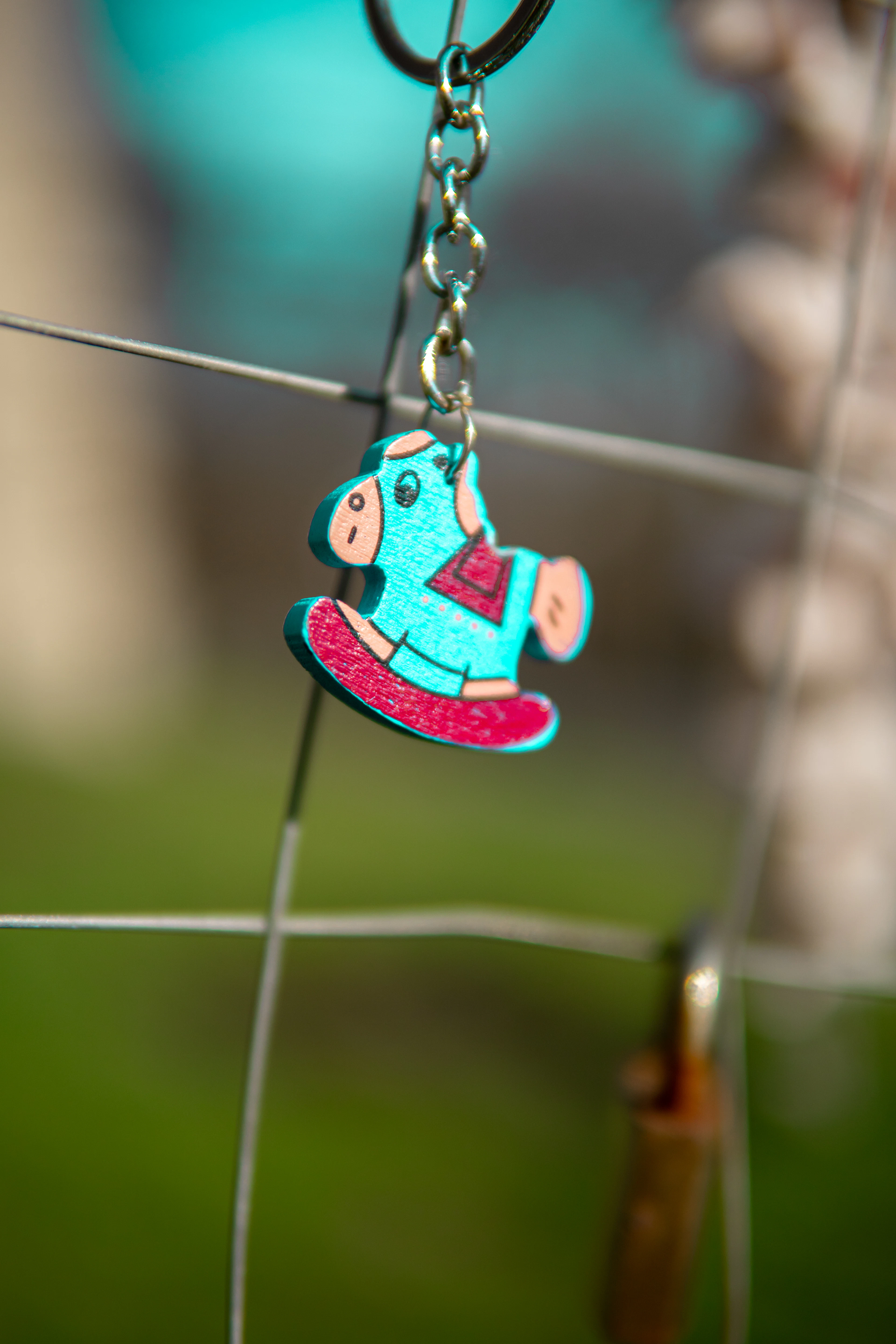 Hexagon Photo Keychain