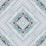 A digital artwork featuring a symmetrical geometric pattern with diamond shapes. The design has a kaleidoscopic effect with various shades of blue, pale yellow, and cream intertwining across the canvas, creating a visually compelling abstract look.