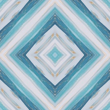 A sleek geometric art deco pattern with gold sunburst accents on a deep navy background.