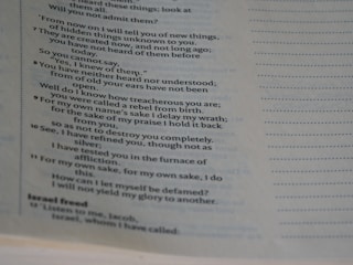 Before and after images of a story manuscript being rewritten.