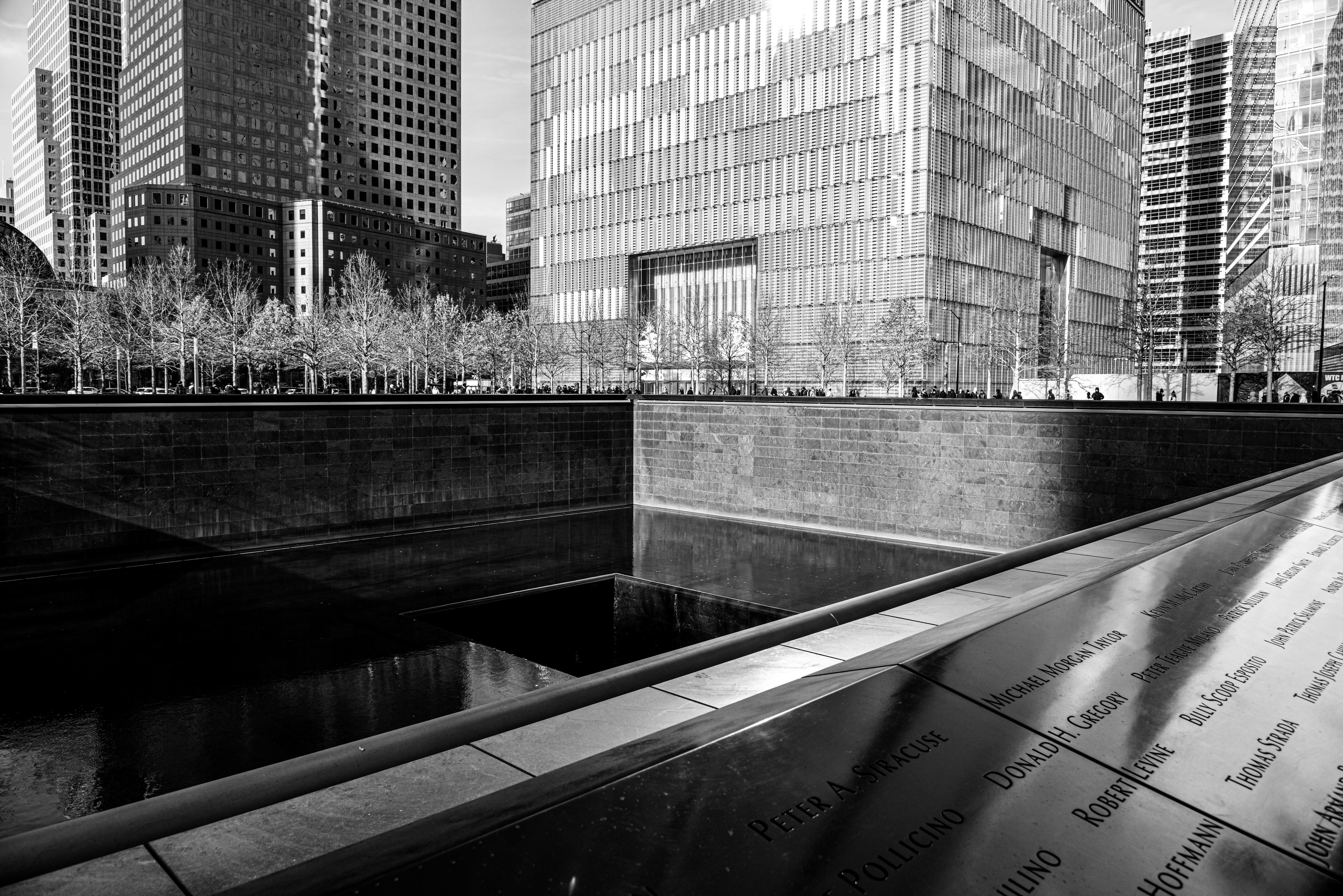 a black and white photo of a city