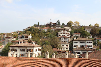 Safranbolu’s white Ottoman houses stacked up the hillside